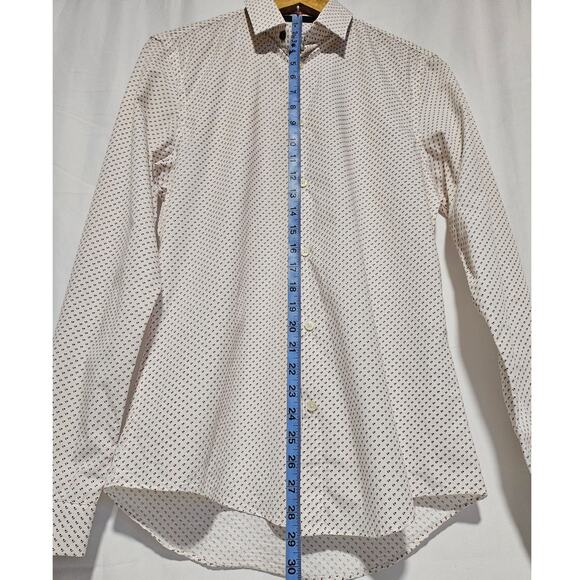 ZARA MAN PRINT EDITION SLIM FIT BUTTON-UP SHIRT WHITE SIZE SMALL NWT - Picture 7 of 12